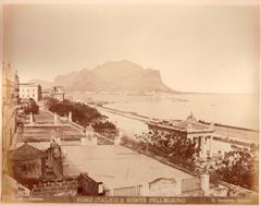 Palermo Foro Italico and Mount Pellegrino circa 1870 by Giuseppe Incorpora