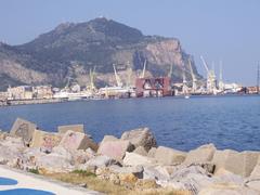 Monte Pellegrino and seaport view from Foro Italico, Palermo