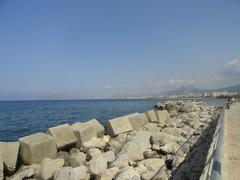 View of Palermo boardwalk and seaside