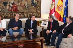 Emiliano García-Page meeting with social and economic agents at Palacio de Fuensalida