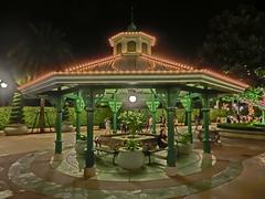 Night view of Pavilion at Park Promenade in Hong Kong Disneyland