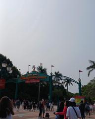 Entrance of Hong Kong Disneyland near MTR exit