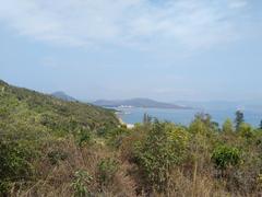 View from east Peng Chau with Disneyland in the distance