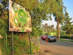 Acceso al Parque Mahuida de La Reina en Santiago de Chile