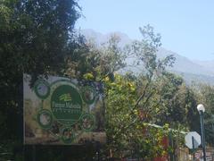 Entrance to Mahuida Park, La Reina, Santiago, Chile