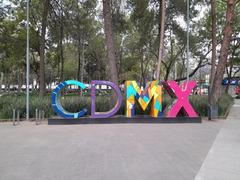 Letras de la Ciudad de México en Parque La Bombilla