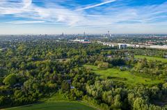 Aerial view of LSG Nordfriedhof and Ginsterpfad-Gelände landscape protection area