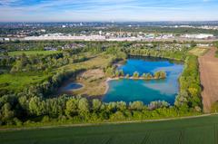 NSG Am Ginsterpfad nature reserve aerial view