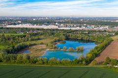 NSG Am Ginsterpfad nature reserve aerial view