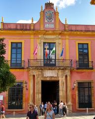 Portada de Vermondo Resta in Alcázar of Seville, Andalusia, Spain