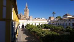 Real Alcázar Patio de Banderas central area