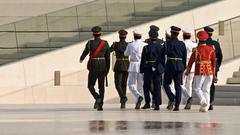 marching at Wahat Al Karama