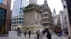 Base of the Monument to the Great Fire of London