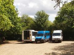 Disabled parking at Isabella Plantation, Richmond Park