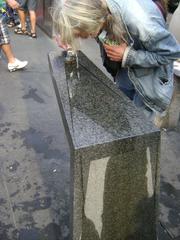 Water fountain at Dundas Square in Toronto