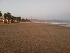 Sunset at Playa de la Misericordia in Málaga