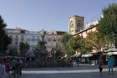 Neptune's Fountain in Plaza de Bib-Rambla, Granada