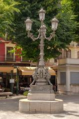 lamppost at Plaza de Bib-Rambla in Granada, Spain