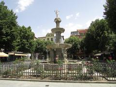 Fountain of Neptune in Plaza de Bib-Rambla, Granada