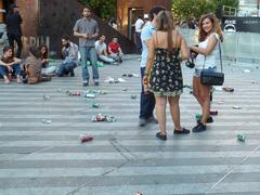 Plaza de la Luna Madrid in the afternoon