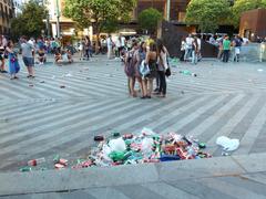 Plaza de la Luna in Madrid during a calm afternoon