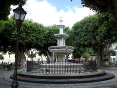 Plaza Del Adelantado Fountain in La Laguna, Tenerife, Canary Islands