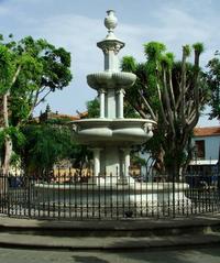 Fountain at Plaza del Adelantado in La Laguna