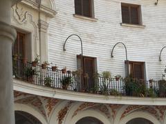 balcony in Plaza del Cabildo in Seville