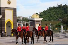 Changing of guards at Istana Negara