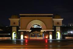 Malaysian royal palace Istana Negara at dawn