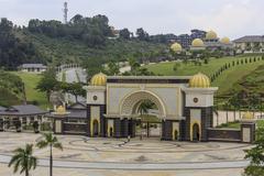 Gate to the New Royal Palace in Jalan Duta, Kuala Lumpur