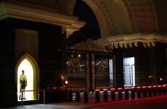 Royal Malay Regiment foot guard at the main gate of Istana Negara