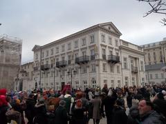 Presidential Palace in Warsaw on Three Kings' Day