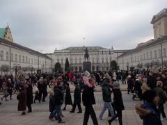 Presidential Palace in Warsaw decorated for Three Kings' Day