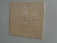 Commemorative plaque of Rev. Colonel Tadeusz Dłubacz in the Presidential Palace