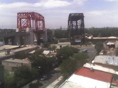 two bridges in La Boca neighborhood