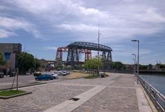 View of La Boca and Nicolás Avellaneda Bridge