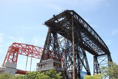 Puente Transbordador and Puente Nicolás Avellaneda in La Boca, Buenos Aires