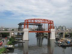 two bridges in Avellaneda, Argentina