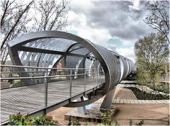 Puente de Arganzuela in Madrid crossing Río Manzanares and Madrid Río Park