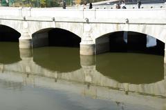 Puente del Rey bridge southern view in Madrid