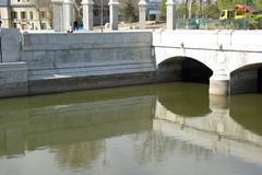 Puente del Rey in Madrid panoramic view from the south