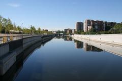 View from the deck of Puente del Rey in Madrid