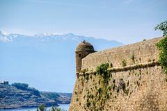 Aerial view of Fortezza fortress in Rethymno, Crete