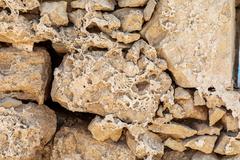 Fortezza fortress wall in Rethymno, Crete, Greece