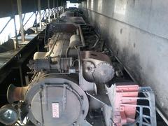 3020 steam locomotive in a workshop for maintenance