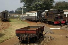 Old steam locomotive at Nairobi Railway Museum