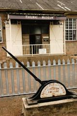 Vintage steam locomotives on display at Nairobi Railway Museum, Kenya