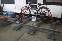 A unique railway bike designed by William Basil Canning for track inspections.