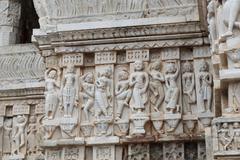 Sculpted dancers on a frieze at Jagdish Temple in Udaipur